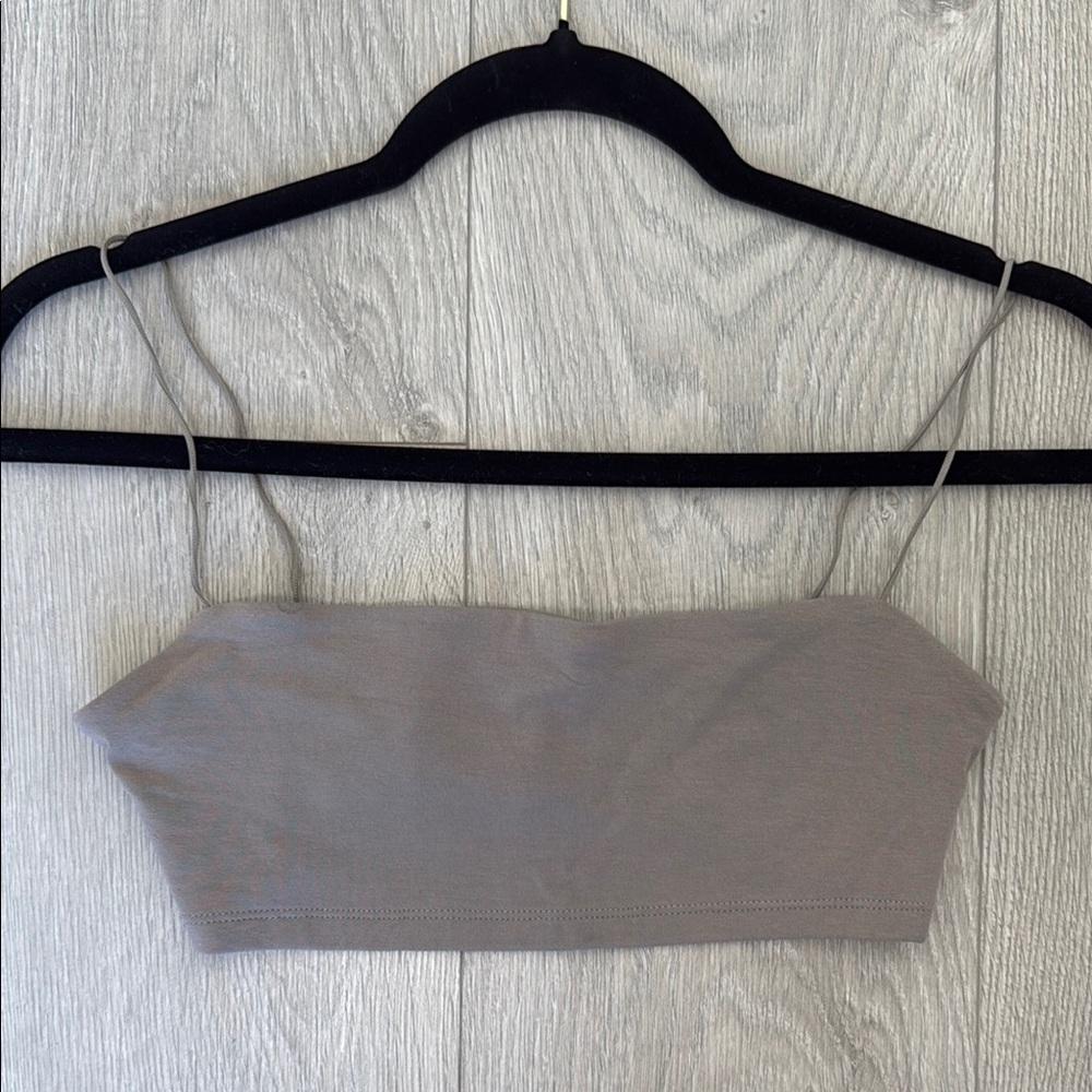 Wilfred Gray Fitted Crop Camisole